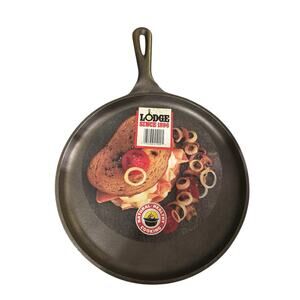 Lodge 90G 10 1/2” inch Old Style Cast Iron Flat Griddle Skillet Pan Made In USA